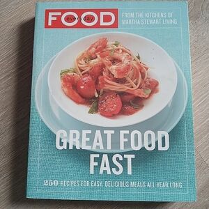 Martha Stewart Cookbook Great Food Fast Seasonal Menus Soft Cover 1st Edition/10